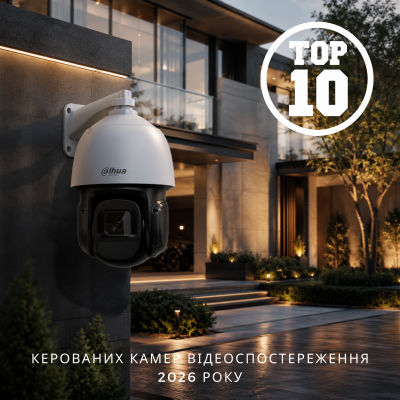 ТОП-10 керованих камер відеоспостереження 2026: кращі PTZ моделі